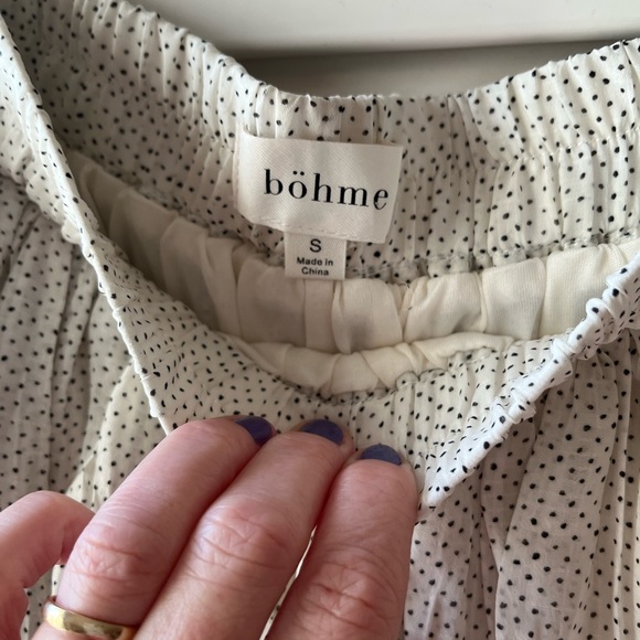 Bohme fully lined polka dot midi skirt. Size small. New without tag. - Picture 5 of 9